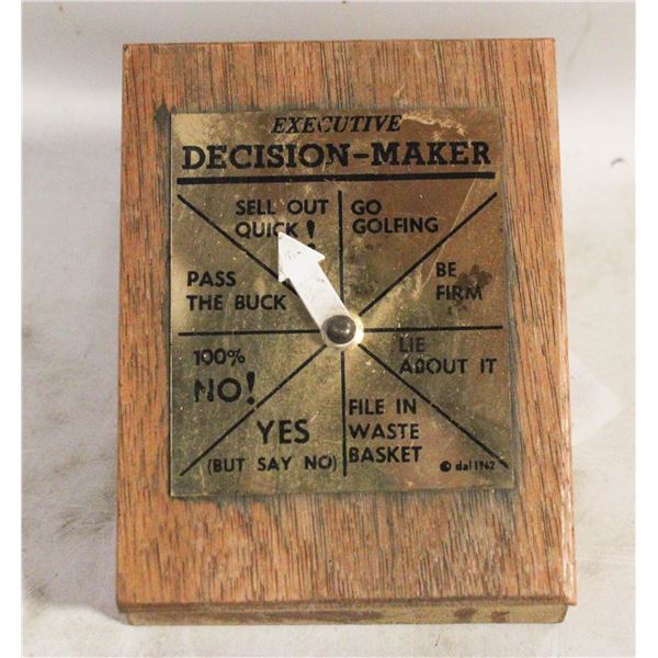 NOVELTY BRASS EXECUTIVE DECISION MAKER