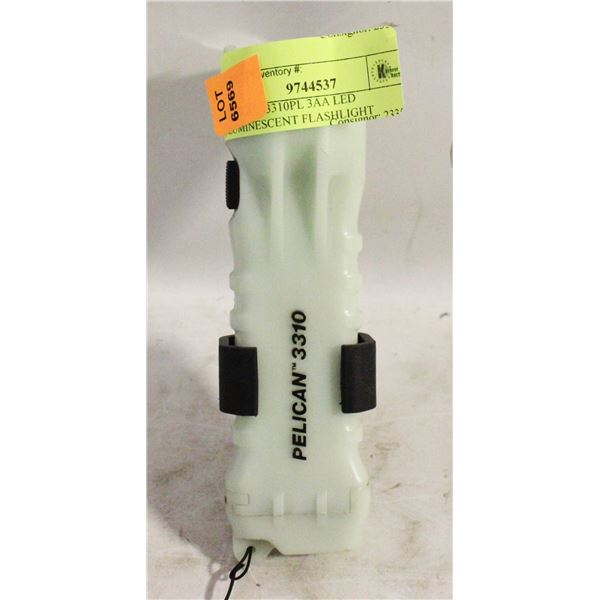 PELICAN 3310PL 3AA LED LUMINESCENT FLASHLIGHT