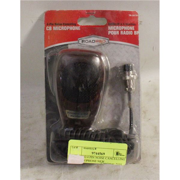 ROADPRO 4 PIN NOISE CANCELLING CB MICROPHONE NEW