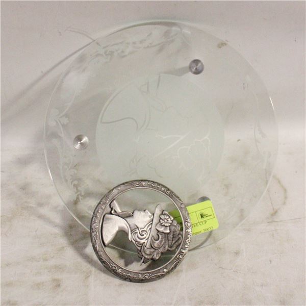 AVON PLATE WITH COFFEE CUP COVER