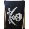Image 1 : PIRATE FLAG JOLLY ROGER 3X5 FEET