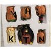Image 1 : SET OF 6 RESIN GIVE THANKS BLOCK FALL HOME DÉCOR
