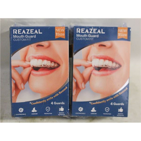 2 PACK REAZEAL MOUTH GUARD FOR CLENCHING