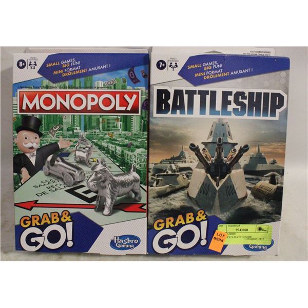NEW HASBRO MONOPOLY/BATTLESHIP