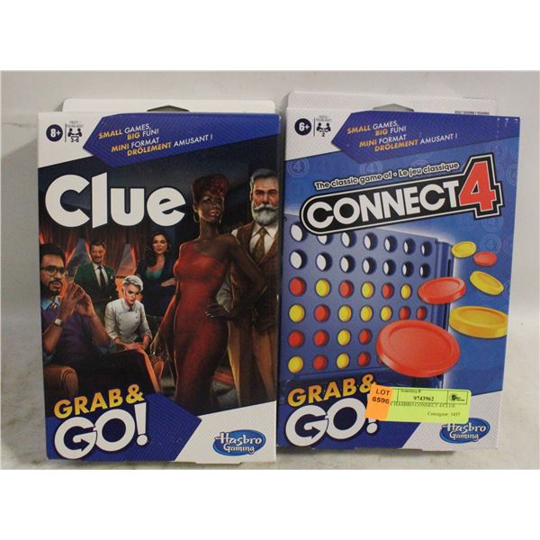 NEW HASBRO CONNECT 4/CLUE