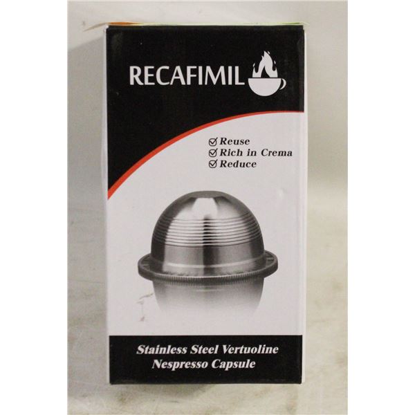 STAINLESS STEEL REFILLABLE COFFEE POD CAPSULES