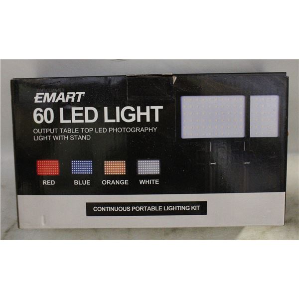 EMART PORTABLE LIGHTING KIT W/2 STANDS