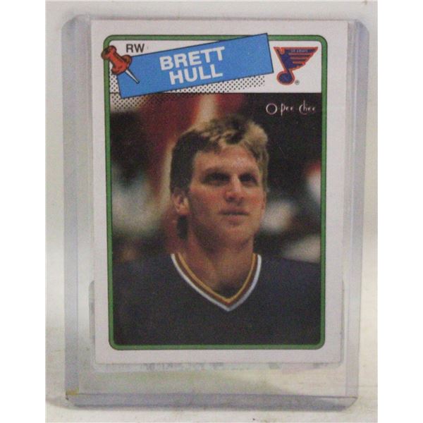 BRETT HULL OPC 1988-89 ROOKIE CARD