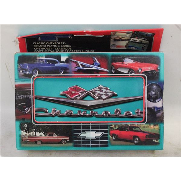 1999 CHEVROLET TIN & SEALED PLAYING CARDS