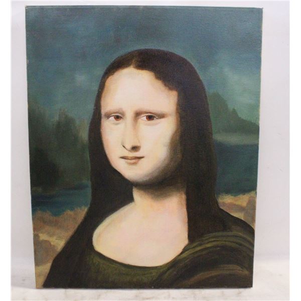 ESTATE REPLICA HANDPAINTED 'MONA LISA'