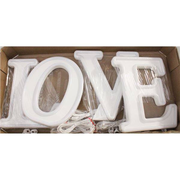 NEW PINK LED LOVE MARQUEE LETTER LIGHT SIGN