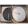 Image 1 : 2 NEW DRIINI BRAND ROUND WALL CLOCKS SOLD TOGETHER