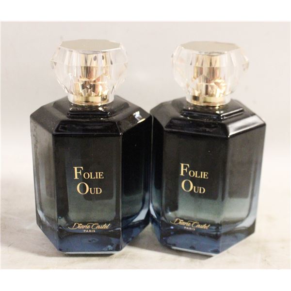 2 NEW FOLIE OUD PERFUME 100ML EACH