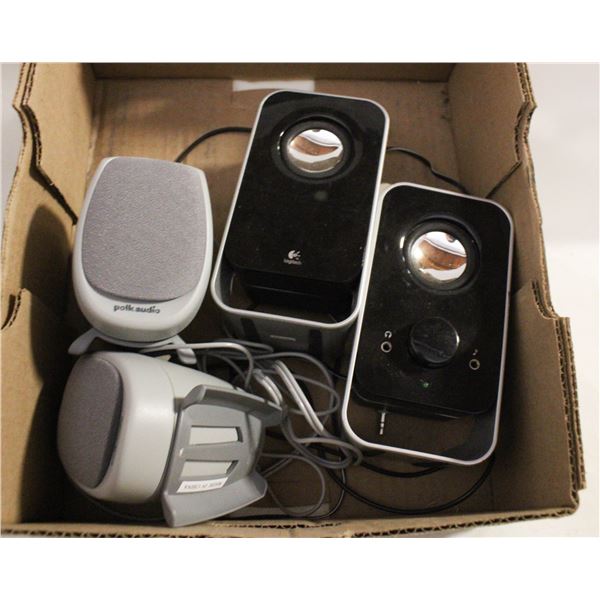 POLK AUDIO &n LOGITECH SPEAKERS