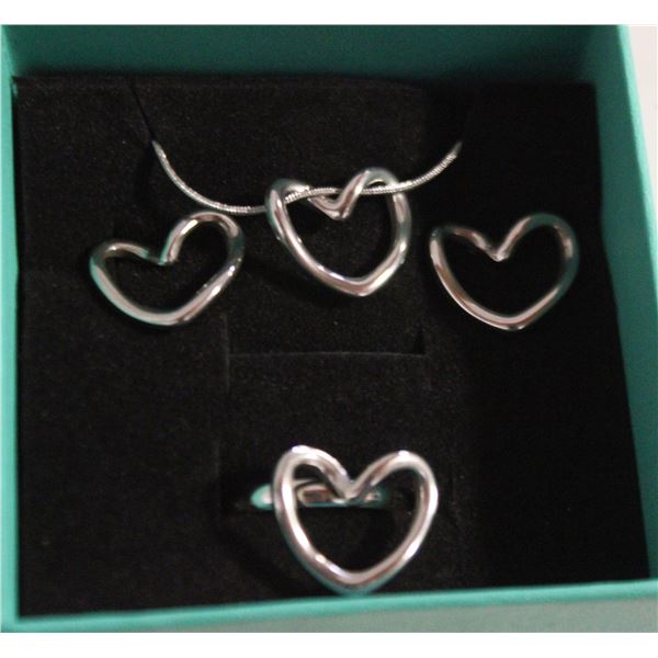 NEW NECKLACE AND RING WITH EARRINGS