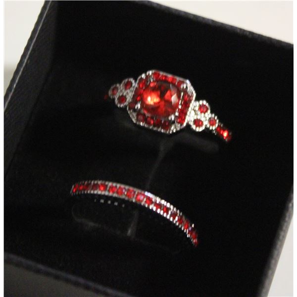 NEW 2PCS/SET RING SET SZ8