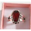 Image 1 : NEW MENS SKULL BAT RING VAMPIRE COFFIN BIKER RING