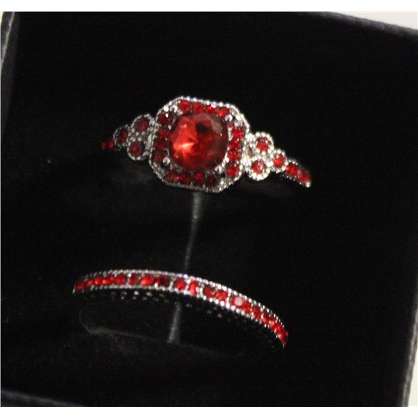 NEW 2PCS/SET RING SET SZ9