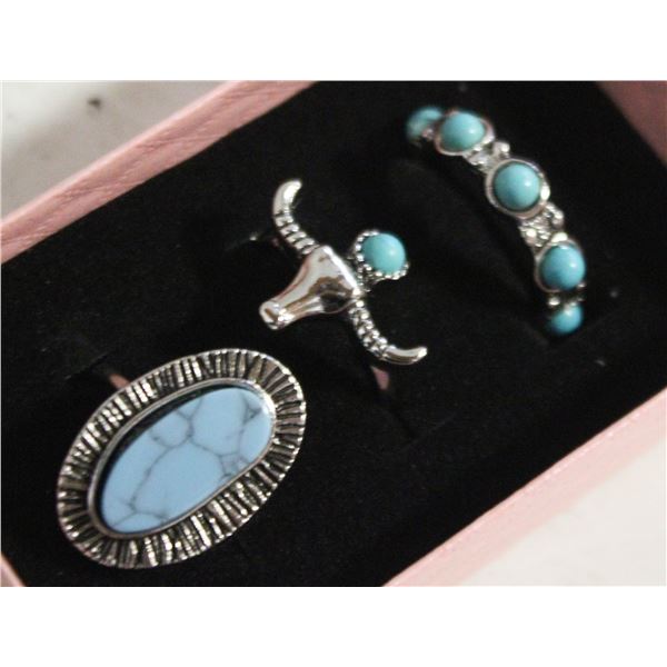 NEW 3PCS/SET RING SET SZ9