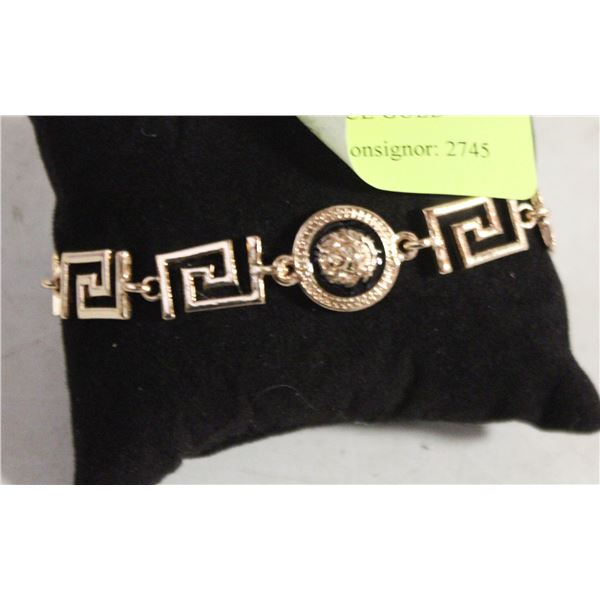 NEW REPLICA VERSACE GOLD TONED BRACELET