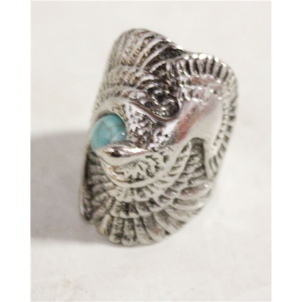 RETRO TURQUOISE TURKISH BAZAAR STYLE  RING SZ11
