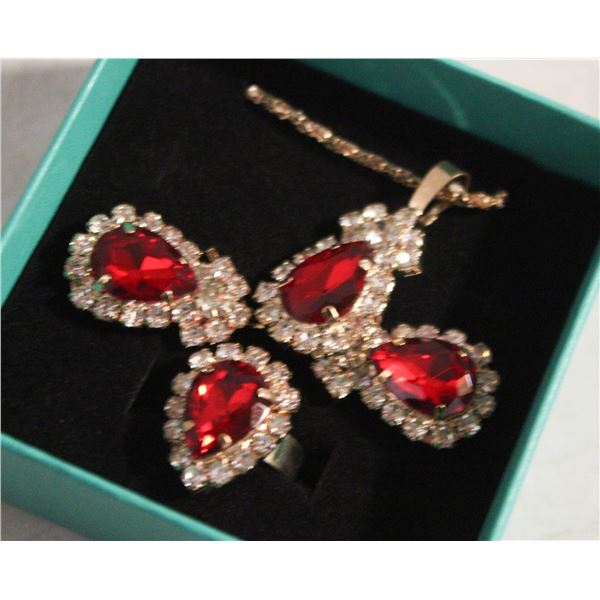NEW NECKLACE AND RING WITH EARRINGS