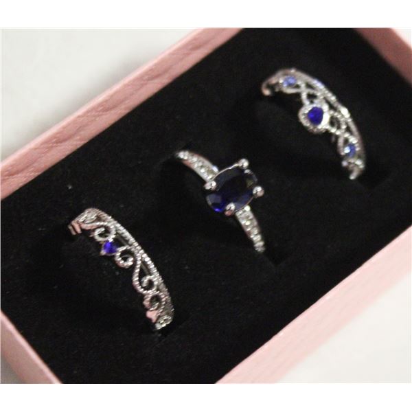 NEW 3PCS/SET RING SET SZ7