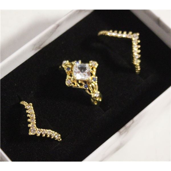 NEW 3PCS/SET RING SET SZ7