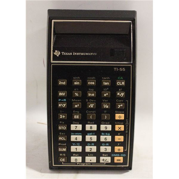TEXAS INSTRUMENTS ELECTRONIC TI-55 CALCULATOR