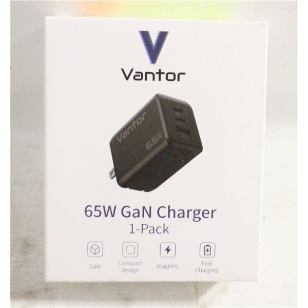 BRAND NEW SEALED VANTOR 65W GAN CHARGER