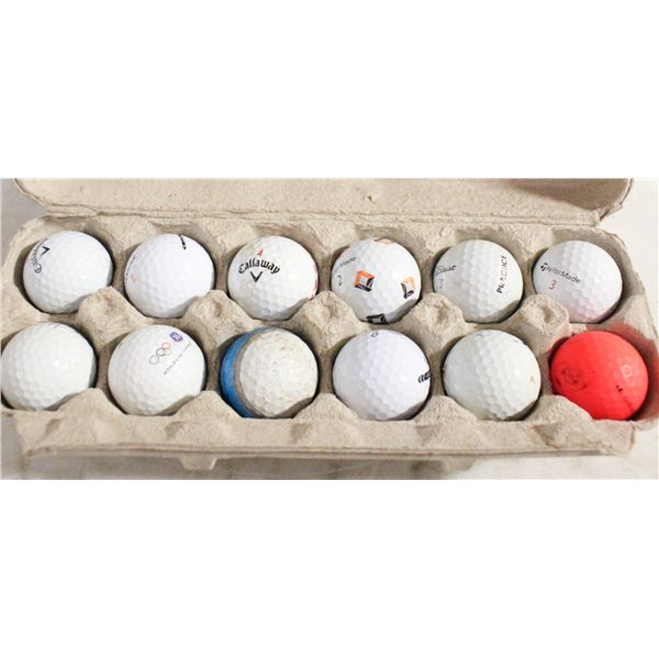 ONE DOZEN GOLF BALLS