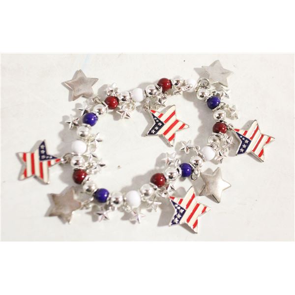 AMERICAN THEME CHARM BRACELET