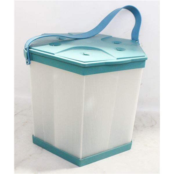 MULTI COMPARTMENT CRAFT BOX APROX 12"X13"