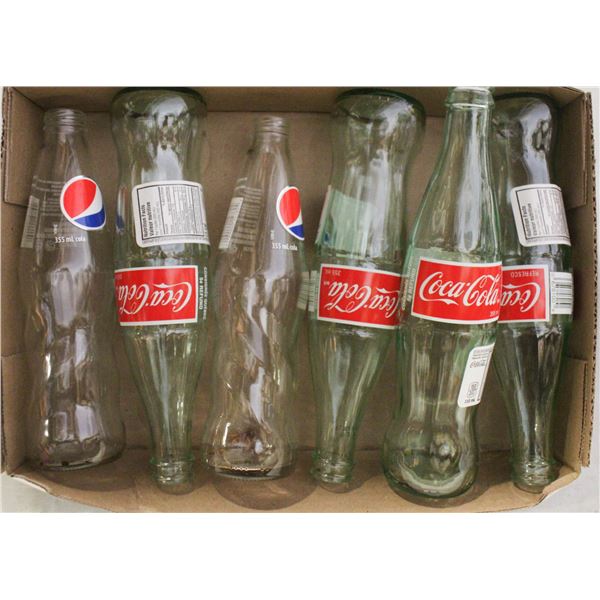 GLASS POP BOTTLES