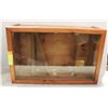 Image 1 : WOODEN SHADOW BOX DISPLAY CABINET NEW