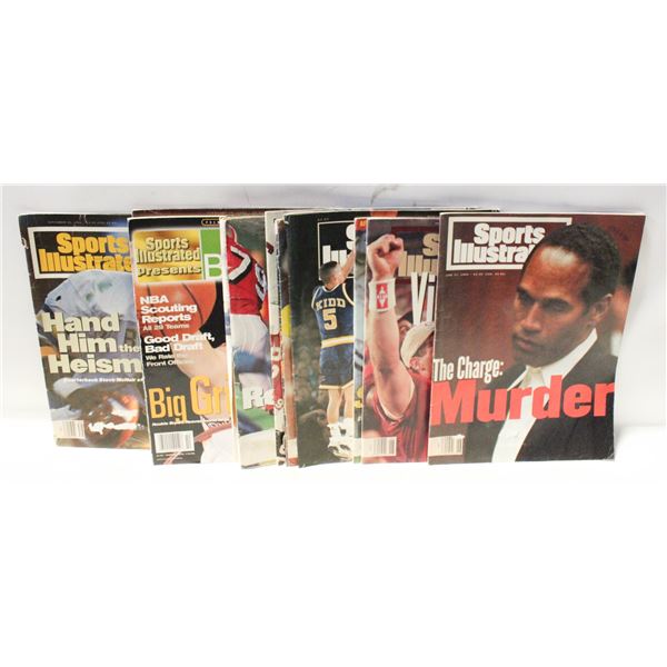 10 1990s SPORTS ILLUSTRATED MAGAZINES