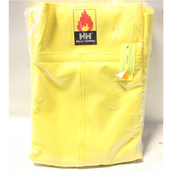HELLY HANSEN WATERPROOF RAIN PANTS YELLOW NEW