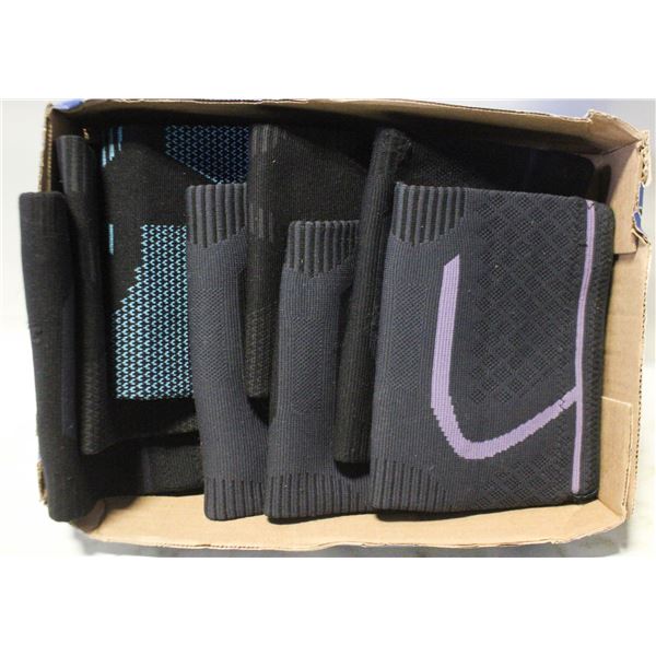 FLAT OF ASSORTED KNEE BRACES