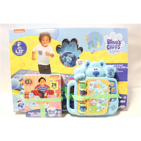 LEARNING MAT WITH 3 GAMES, BLUE’S CLUES