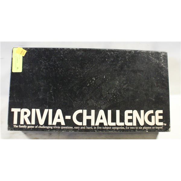 VINTAGE TRIVIA CHALLENGE BOARD GAME