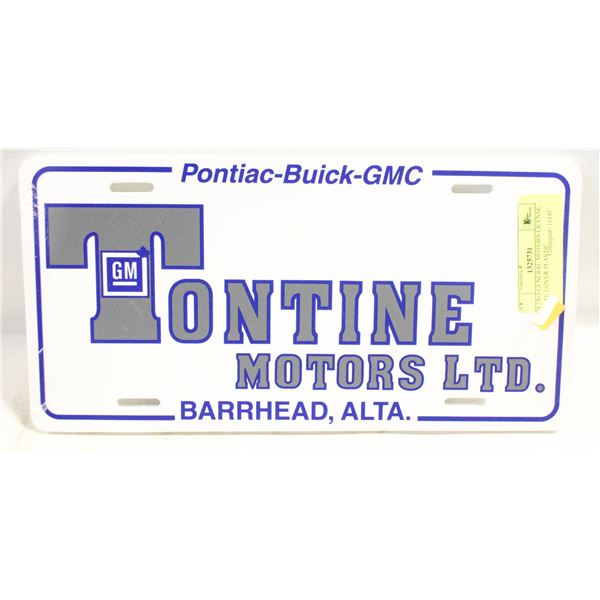 RETRO GENERAL MOTORS LICENSE PLATE COVER PLASTIC