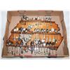 Image 1 : 56 COLLECTOR SPOONS & WOOD DISPLAY WALL-RACK