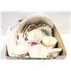 Image 1 : CHINA CUPS SAUVERS AND ASSORTED SERVING BOX LOT