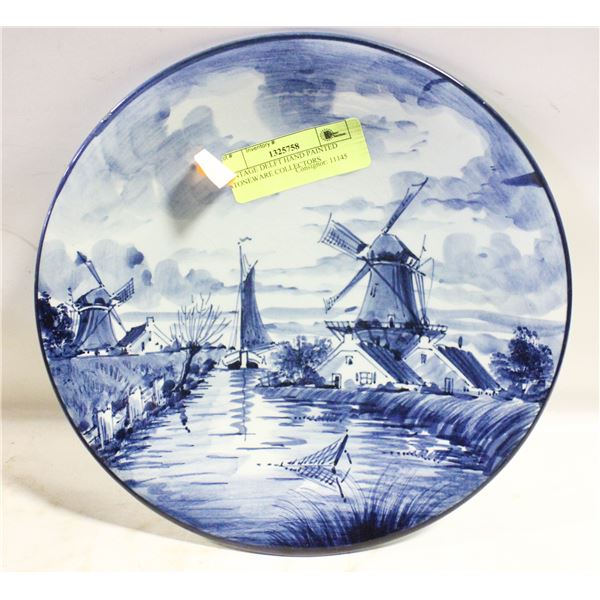 VINTAGE DELFT HAND PAINTED STONEWARE COLLECTORS