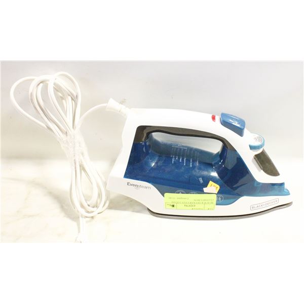 BLACK & DECKER EVEN STEAM CLOTHES IRON