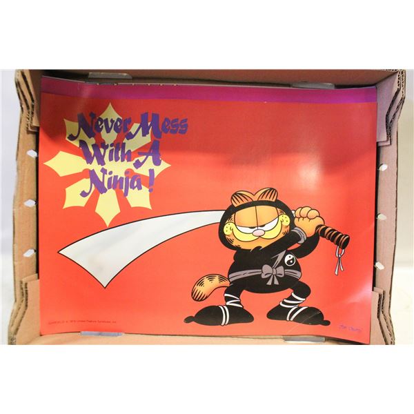 RETRO 70'S/80'S JIM DAVIS GARFIELD POSTERS ASST