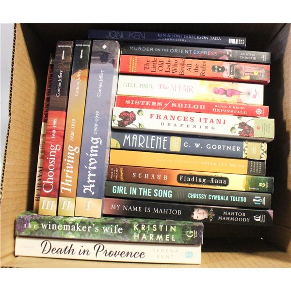 BOOKS- BOX LOT ASSORTED