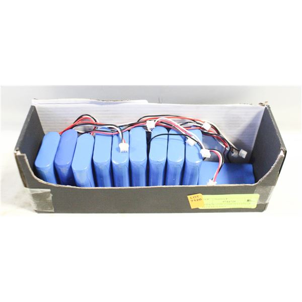 10-PACK 12.6V 2.2AH 3S LI-ION 18650 RECHARGEABLE