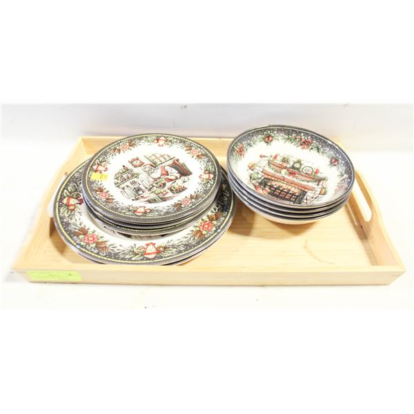 ROYAL STAFFORD "SANTA'S WORKSHOP" DISH WARE