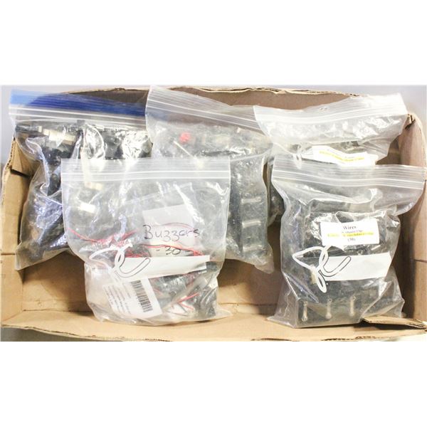 LARGE LOT OF KNIFE SWITCHES AND BUZZERS